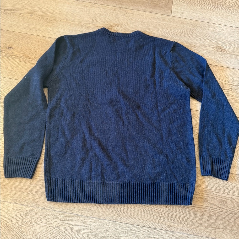 Festive Navy Reindeer Sweater - Picture 3 of 4